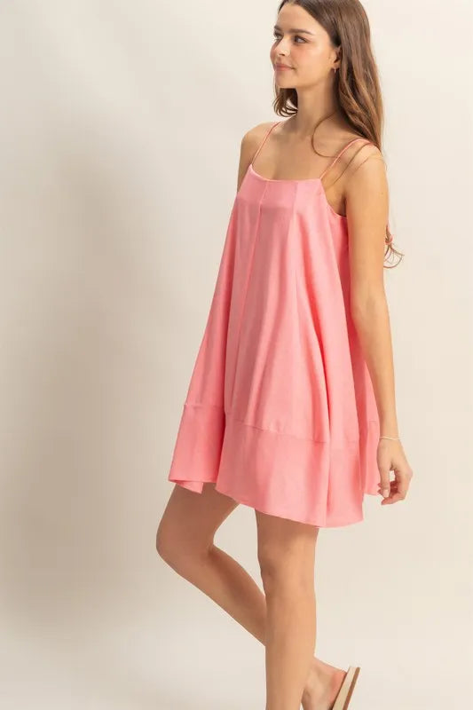 HYFVE A-Line Flowy Mini Cami Dress with Pockets