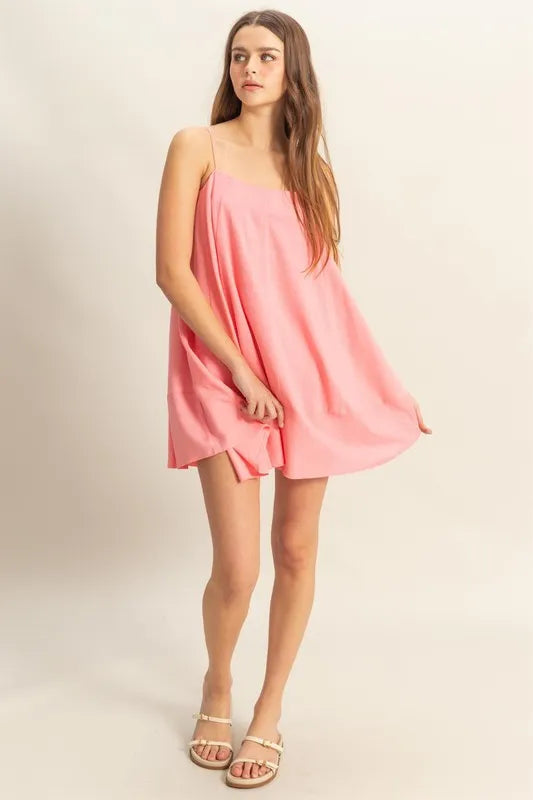 HYFVE A-Line Flowy Mini Cami Dress with Pockets